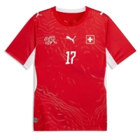 Camiseta Suiza Ruben Vargas #17 Primera Equipación Replica Mundial 2026 mangas cortas